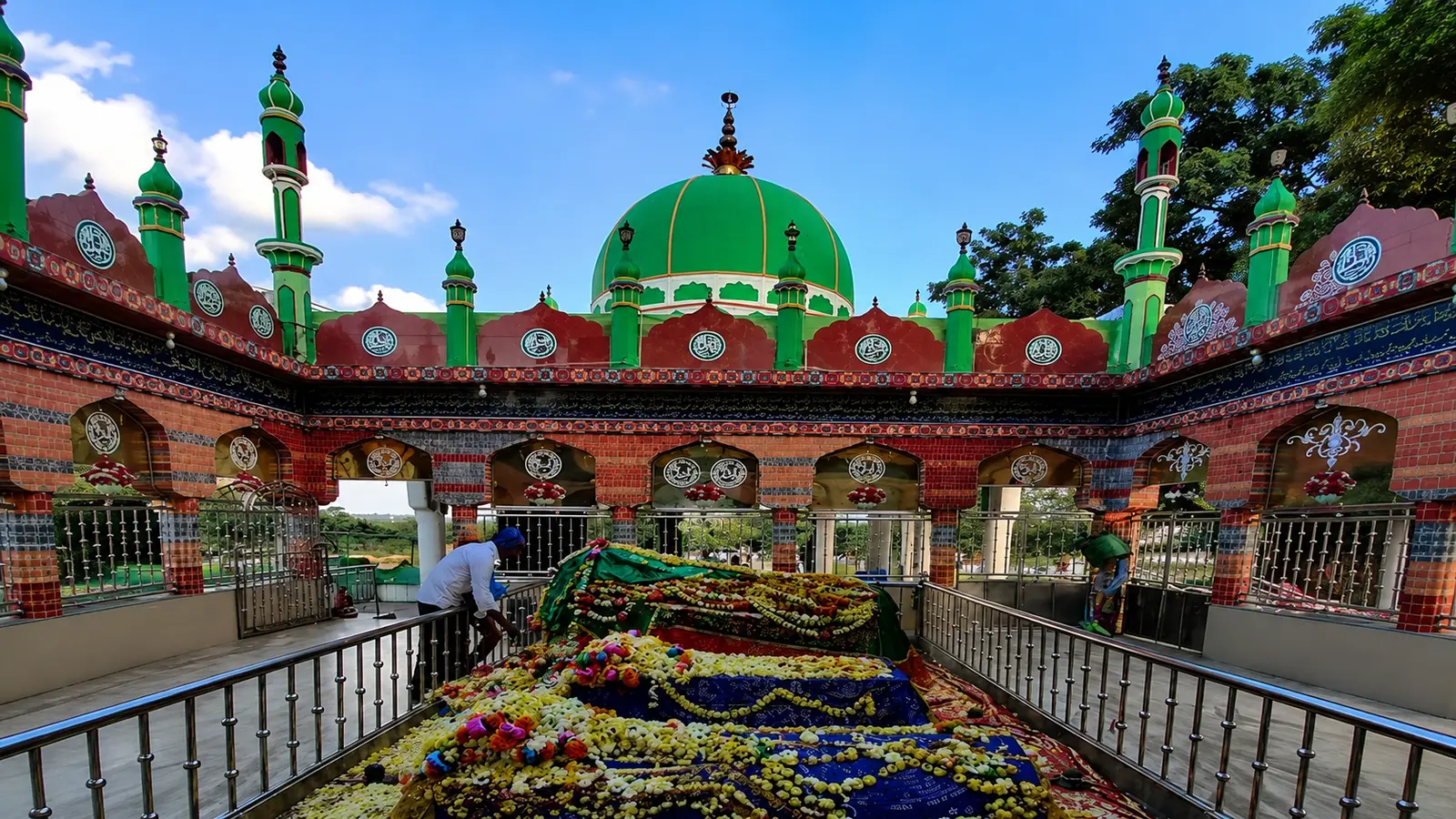 Interior view of the blessed Dargah Sharif